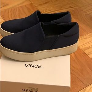 Vince slip on platform sneaker